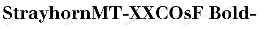 StrayhornMT-XXCOsF Bold字体转换